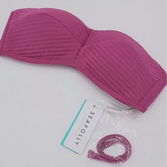 Brand New Seafolly Women's Quilted Bustier Bikini Top - Picture 6 of 13
